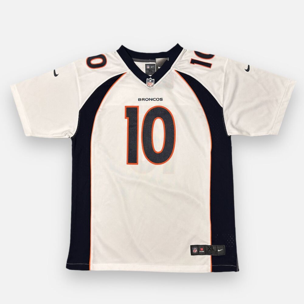 🆕 Nike Denver Broncos Jerry Jeudy #10 Jersey Youth XL 18/20 White NFL